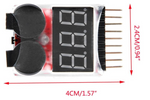 1-8S Low Lipo Battery Voltage Tester Indicator Buzzer