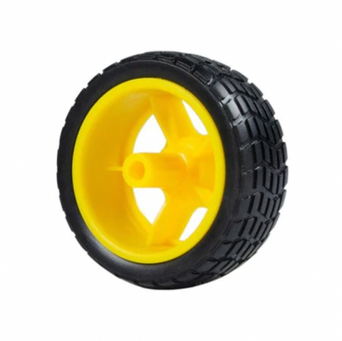 Rubber Wheels for TT Motor Pair 65mm