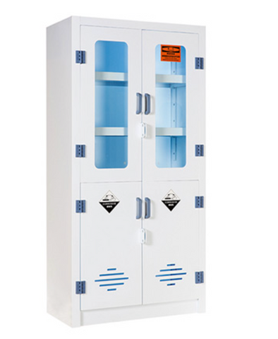 PP Drugs, Reagent & Labware Storage Cabinets 12G/45L 2Doors manual خزانة للمواد الكيميائية