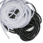 Black /White 4-30MM Spiral Band Cable Sleeves Winding Pipe