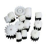 15pcs Spindle Gear Four-wheel Drive Motor Plastic Worm Gear