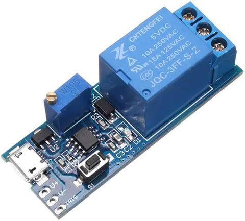 5V-30V Micro USB Power Adjustable Delay Relay Timer Control Module