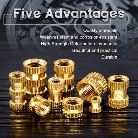 Female Thread Knurled Brass Insert (370 PCS) – SMARTQAT