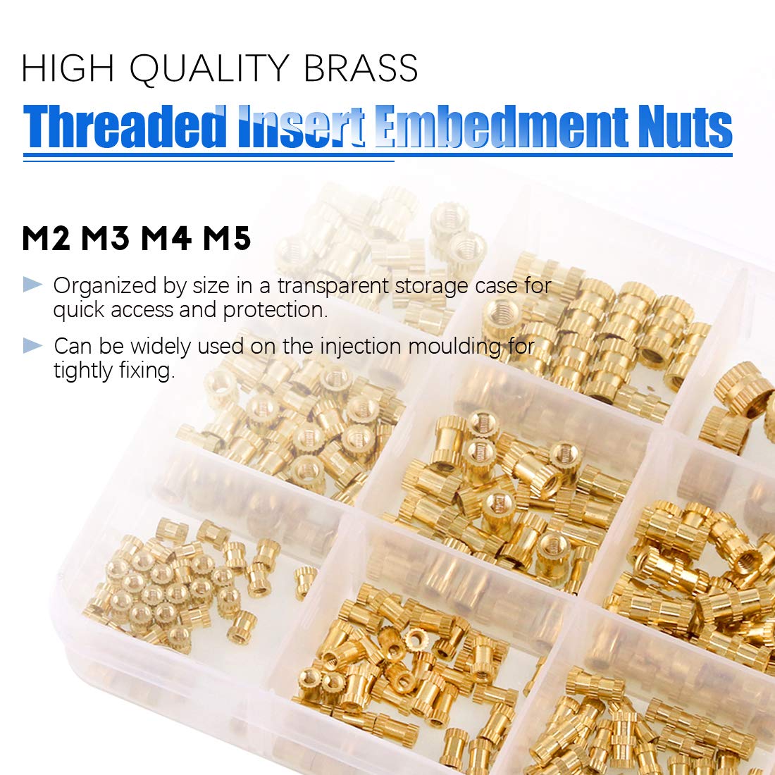 Female Thread Knurled Brass Insert (370 PCS) – SMARTQAT