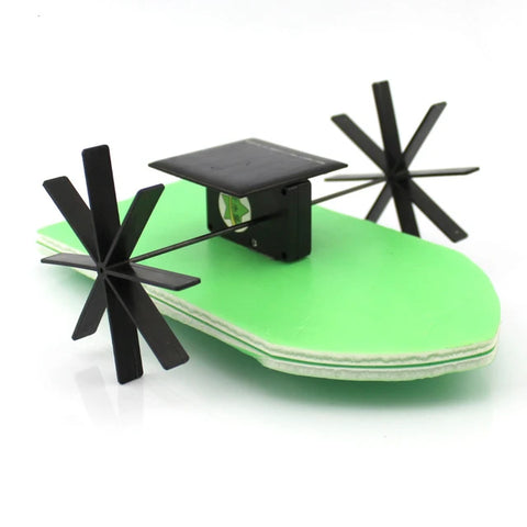 DIY Solar Energy Wheel Paddle Ship Handmade Toy