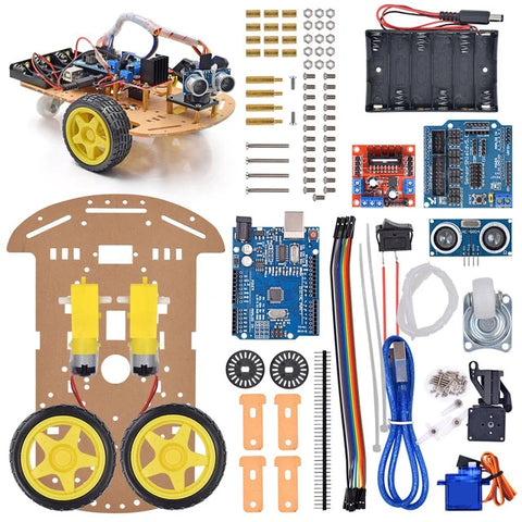 R2A New Avoidance Tracking Motor Smart Robot Car Chassis Kit