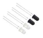 5MM Infrared Transmitter Receiver Tube F5 IR LED  (2 pieces)