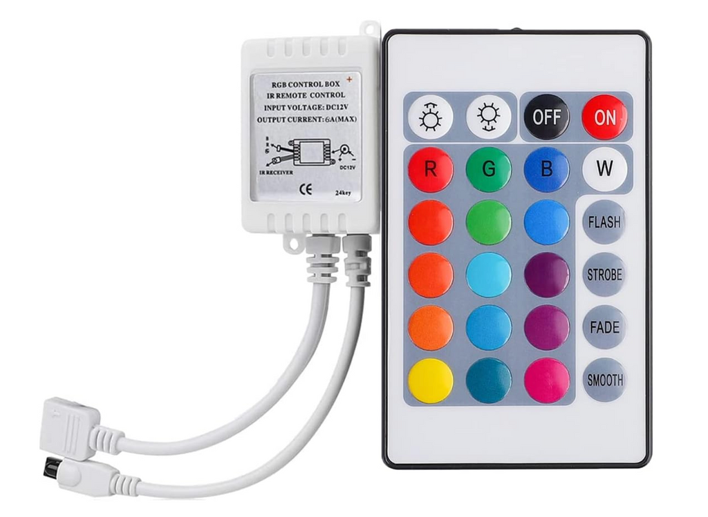 12V 24 Key RGB Light Remote Control – SMARTQAT