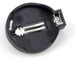 3V Button Battery Holder Case Black Round - Qatar | Secure and Convenient Battery Storage Solution"