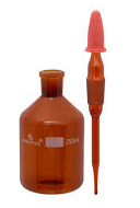 Amber glass dropper bottles 125ml