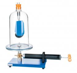 Vacuum pump with Bell jar Premium Quality with Big Size Acrylic Jar تجربة الناقوس الزجاجي مع مخلخلة الهواء وجرس