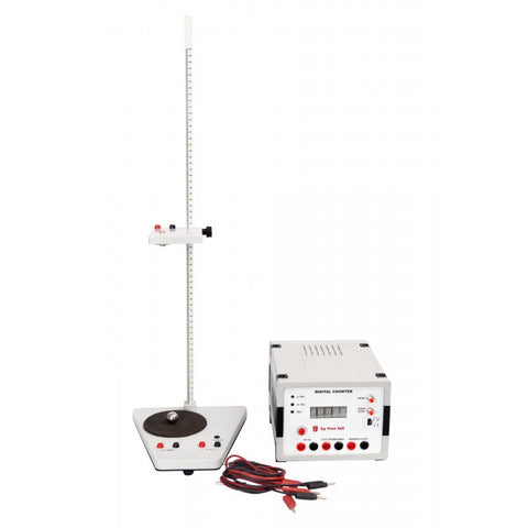 G BY FREE FALL APPARATUS WITH DIGITAL TIMER