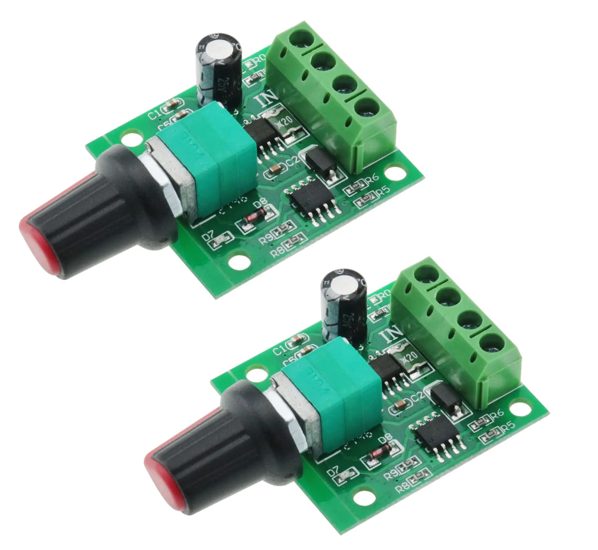 2A Knob Adjustable PWM DC Motor Speed Controller – SMARTQAT