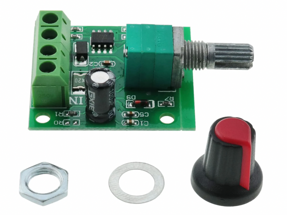 2A Knob Adjustable PWM DC Motor Speed Controller – SMARTQAT