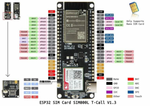 TTGO T-Call ESP32 with SIM800L GPRS Module