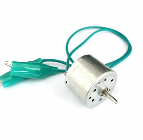 Small DC motor with alligator clips
