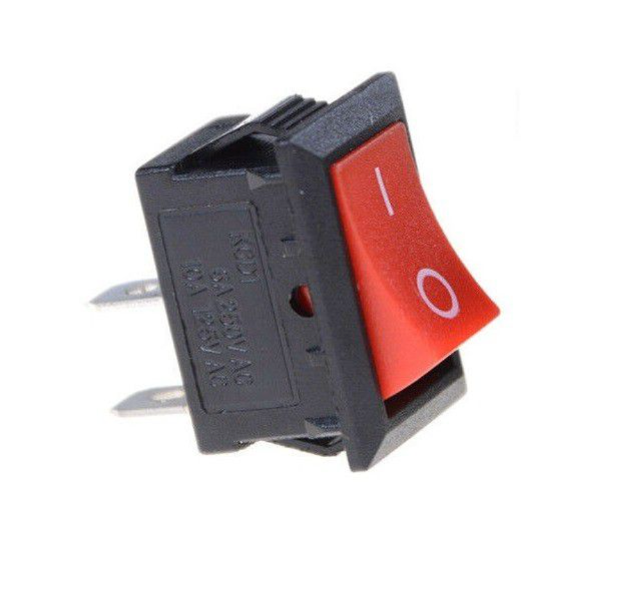 2 Pin Red Rocker Switch – SMARTQAT