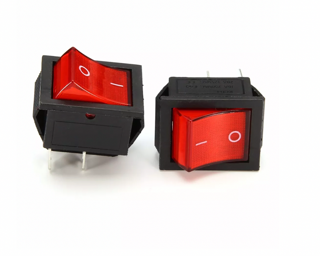 Red lamp light rocker switch with 4 pin on/off 2 position – SMARTQAT