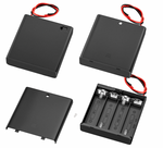 Box Case for 3AA 4 Cell Battery Storage Holder with Switch and Cover