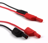 Male-male safety electric cords with rear connection