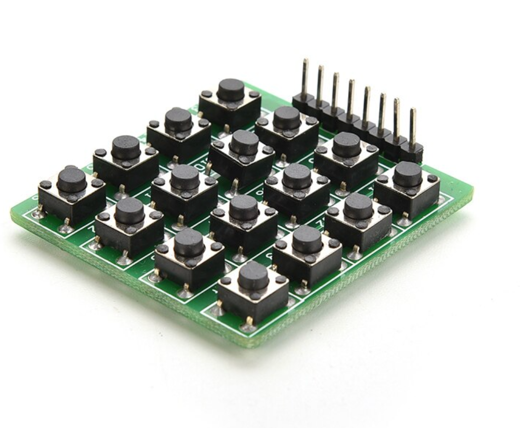 Arduino Compatible Keypad Module 4x4 Matrix Membrane Keypad Module – 16 ...