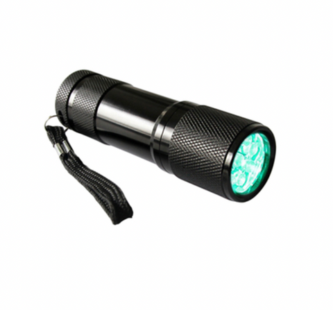 Flashlight Led Torch - 9 X GREEN LED