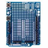 Arduino UNO prototype Shield + Breadboard