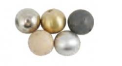 Balls with hole 25mm Fe,Br,Pb,Al,wood مجموعة كرات فلزية نحاس والمنيوم